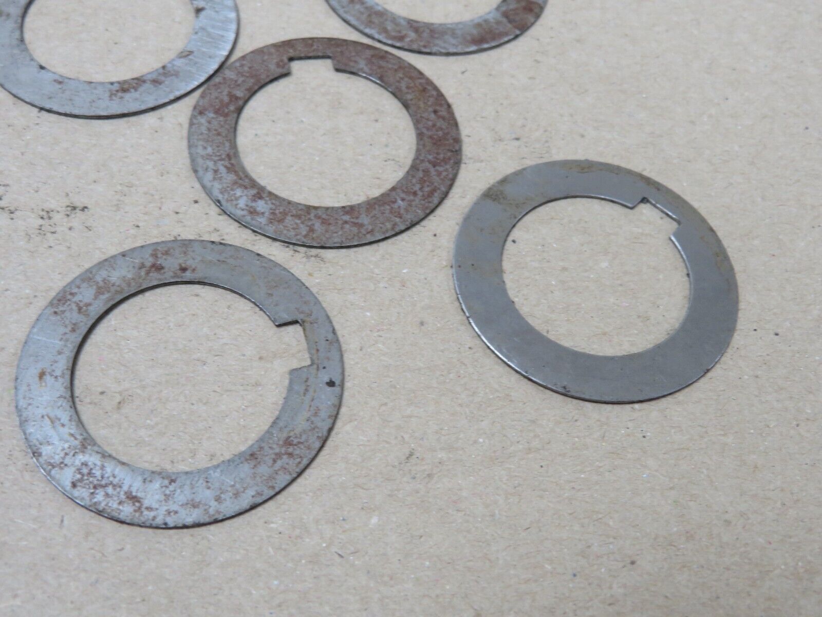 5x Horizontal Milling Arbor Spacer Shims 1″ Keyed Bore 70 Gauge 0.028